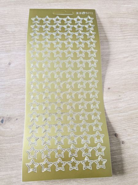 Sticker Konturensticker -Sterne- Gold